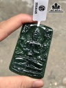 Mặt Dây Chuyền Bồ Tát Đá Cẩm Thạch (Jadeite) Cao 63 Ngang 41,5 Sâu 5 (mm)