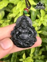 Mặt Dây Chuyền Đá Ngọc Bích (Nephrite Jade) Cao 39,8 Ngang 32,8 Sâu 7,8 (mm)