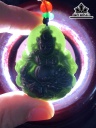 Mặt Dây Chuyền Đá Ngọc Bích (Nephrite Jade) Cao 39,8 Ngang 32,8 Sâu 7,8 (mm)