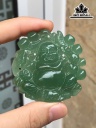 Mặt Dây Chuyền Đá Ngọc Bích (Nephrite Jade) Cao 39,8 Ngang 32,8 Sâu 7,8 (mm)