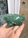 Tượng Long Quy Đá Thạch Anh Xanh Cao 8 Ngang 5 Sâu 5 (cm)