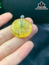 Mặt Dây Chuyền Đá Hổ Phách Đường Kính 23,4 (mm)