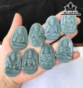 Mặt Dây Chuyền Phật Bản Mệnh Đá Cẩm Thạch (Jadeite) Cao 4,75 Ngang 3 Sâu 0,6 (mm)