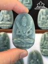 Mặt Dây Chuyền Phật Bản Mệnh Đá Cẩm Thạch (Jadeite) Cao 4,75 Ngang 3 Sâu 0,6 (mm)