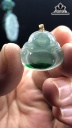 Mặt Dây Di Lặc Đá Ngọc Pakistan Cao 19 Ngang 21 Sâu 4,2 (mm) 2,3gr