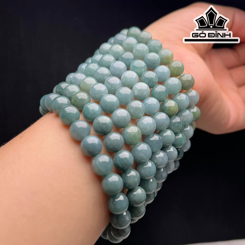 Vòng Tay Đá Ngọc Lam (Turquoise) Đường Kính Hạt 8 (mm)