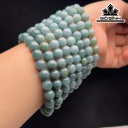 Vòng Tay Đá Ngọc Lam (Turquoise) Đường Kính Hạt 8 (mm)