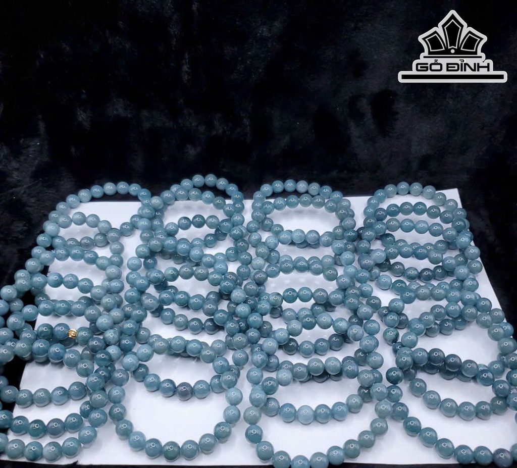 Vòng Tay Đá Ngọc Lam (Turquoise) Đường Kính Hạt 10 (mm)
