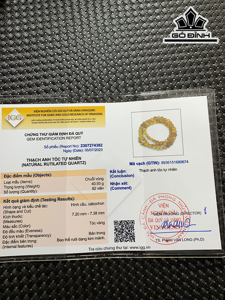 Vòng Tay Đá Thạch Anh Đường Kính Hạt 7 (mm)