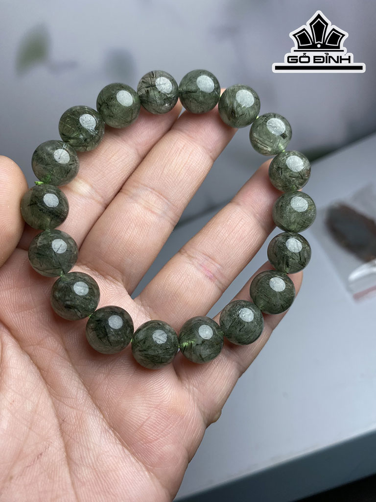 Vòng Tay Đá Thạch Anh Đường Kính Hạt 11,5 (mm)