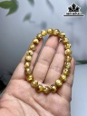 Vòng Tay Đá Thạch Anh Tóc Vàng Đường Kính Hạt 8 (mm)