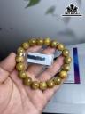 Vòng Tay Đá Thạch Anh Tóc Vàng Đường Kính Hạt 11 (mm)