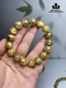 Vòng Tay Đá Thạch Anh Tóc Vàng Đường Kính Hạt 12 (mm)