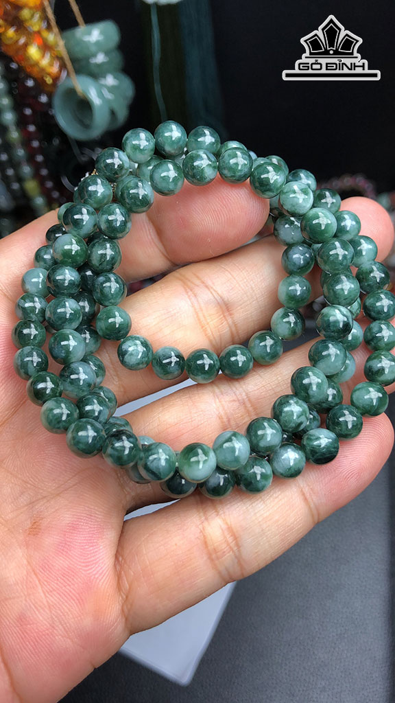 Chuỗi Đá Cẩm Thạch Đường Kính Hạt 5,7-6,9 (mm) 53.5gr
