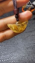 Mặt Dây Chuyền Đá Thạch Anh Tóc Vàng Cao 17 Ngang 32,8 Sâu 16,3 (mm) 11gr