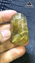 Mặt Dây Chuyền Đá Thạch Anh Tóc Vàng Cao 46 Ngang 28 Sâu 11,6 (mm) 24gr