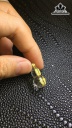 Mặt Dây Chuyền Hồ Lô Đá Thạch Anh Tóc Vàng Cao 20,8 Ngang 11,2 Sâu 10,2 (mm) 2,7gr