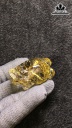 Mặt Dây Chuyền Long Quy Đá Thạch Anh Tóc Vàng Cao 49,8 Ngang 32,3 Sâu 21 (mm) 46,1gr