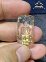 Mặt Dây Chuyền Quan Âm Đá Thạch Anh Tóc Vàng Cao 26 Ngang 14 Sâu 7 (mm) 4,6gr