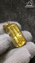 Mặt Dây Chuyền Quan Âm Đá Thạch Anh Tóc Vàng Cao 29,7 Ngang 15,7 Sâu 8,4 (mm) 8,7gr