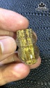Mặt Dây Chuyền Tỳ Hưu Đá Thạch Anh Tóc Nâu Cao 29 Ngang 17,5 Sâu 14 (mm) 13gr