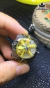 Mặt Nhẫn Đá Thạch Anh Tóc Vàng Đường Kính 16,6 (mm) 13.8gr