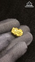 Tỳ Hưu Đá Thạch Anh Tóc Vàng Cao 15,8 Ngang 10,8 Sâu 8,3 (mm) 2,7gr