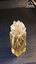 Tỳ Hưu Đá Thạch Anh Tóc Vàng Cao 66,5 Ngang 21,4 Sâu 15,6 (mm) 50,8gr