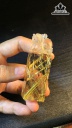 Tỳ Hưu Đá Thạch Anh Tóc Vàng Cao 66,5 Ngang 21,4 Sâu 15,6 (mm) 50,8gr
