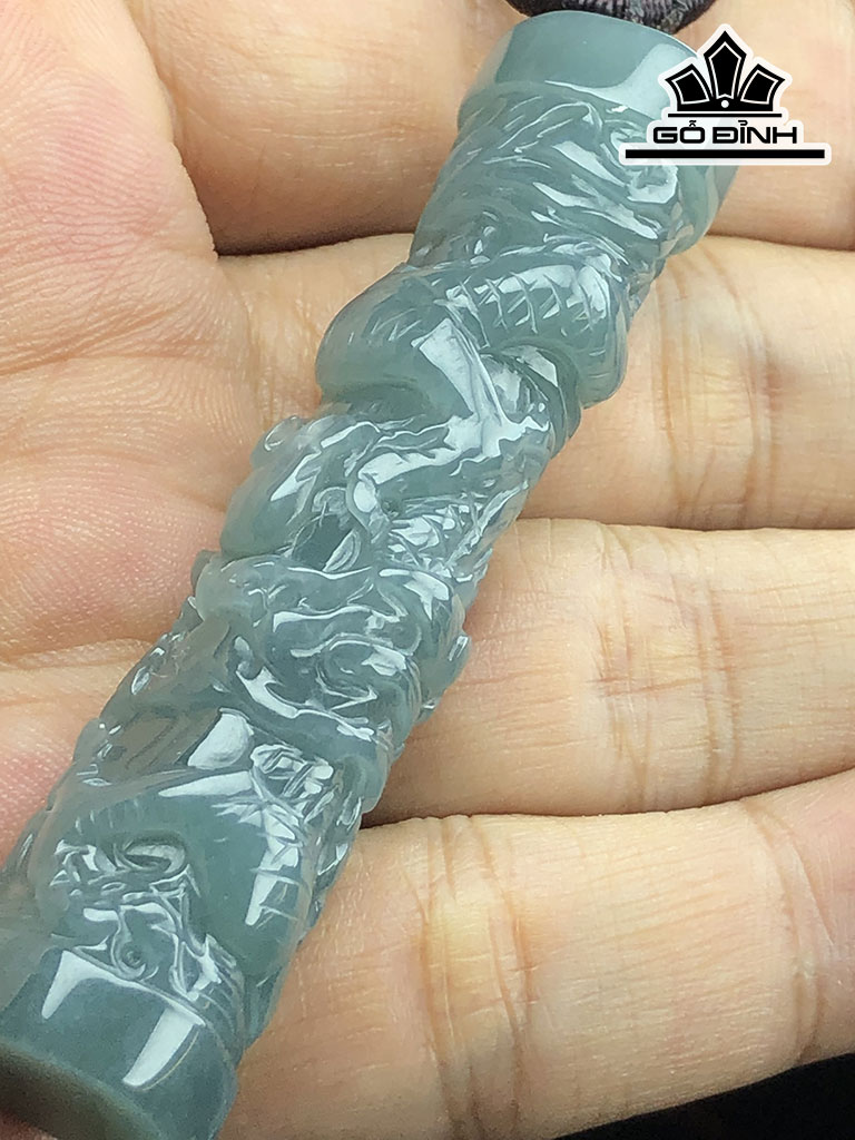 Trụ Rồng Đá Cẩm Thạch Cao 66 Ngang 16 Sâu 14 (mm) 32gr