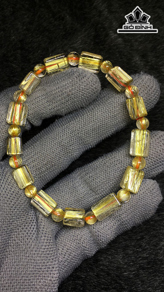Vòng Tay Đá Thạch Anh Đường Kính Hạt 6,5 (mm) 12.9gr