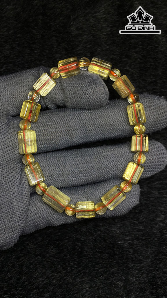 Vòng Tay Đá Thạch Anh Đường Kính Hạt 6,5 (mm) 12.9gr