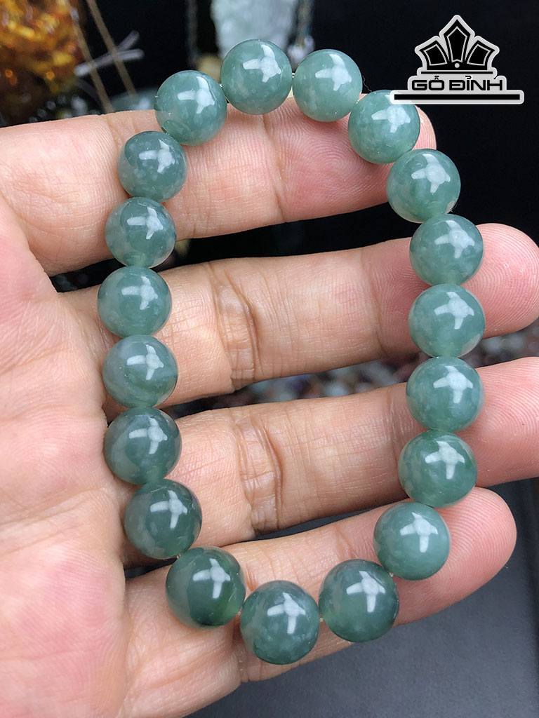 Vòng Tay Đá Thạch Anh Đường Kính Hạt 9,8 (mm) 30gr