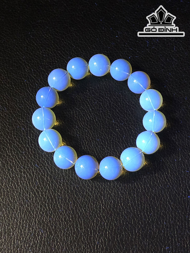 Vòng Tay Đá Thạch Anh Đường Kính Hạt 14,6 (mm) 25.6gr