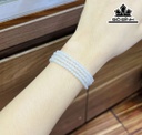 Chuỗi Đá Cẩm Thạch (Jadeite) Đường Kính Hạt 3,5 (mm)