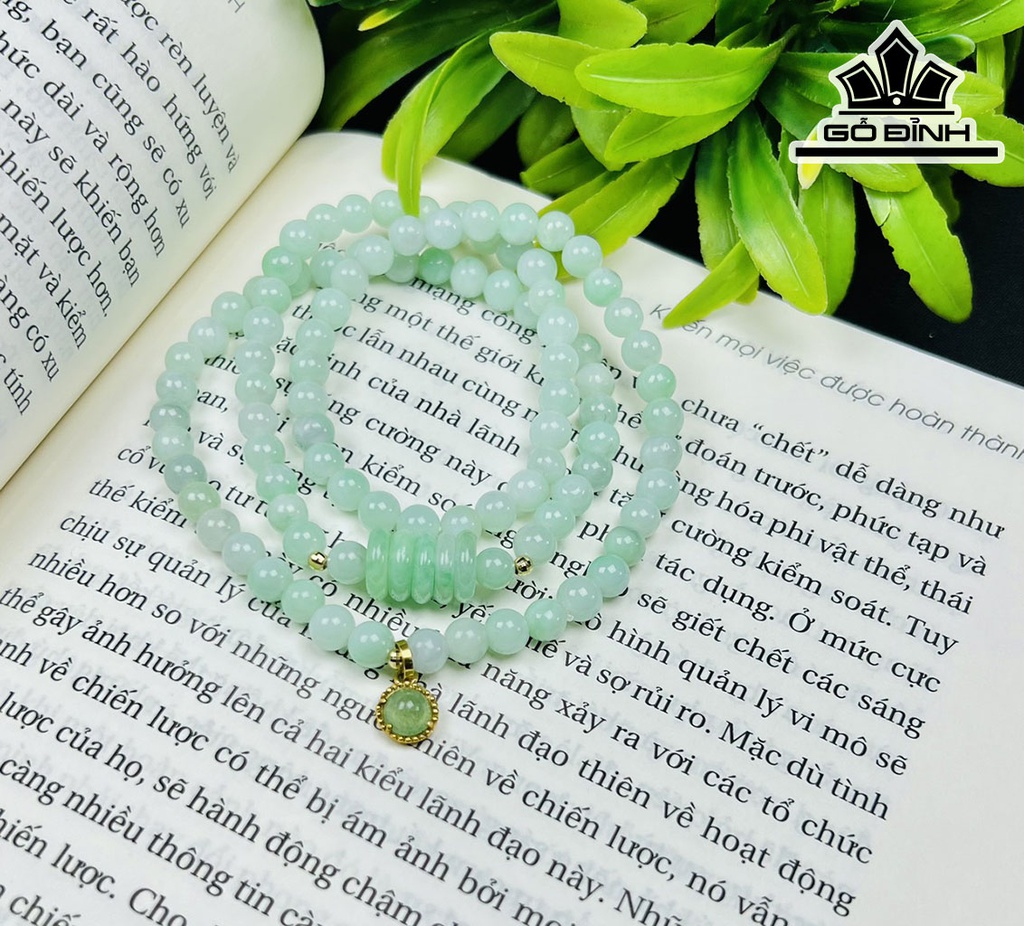 Chuỗi Đá Cẩm Thạch (Jadeite) Đường Kính Hạt 5,3 (mm)