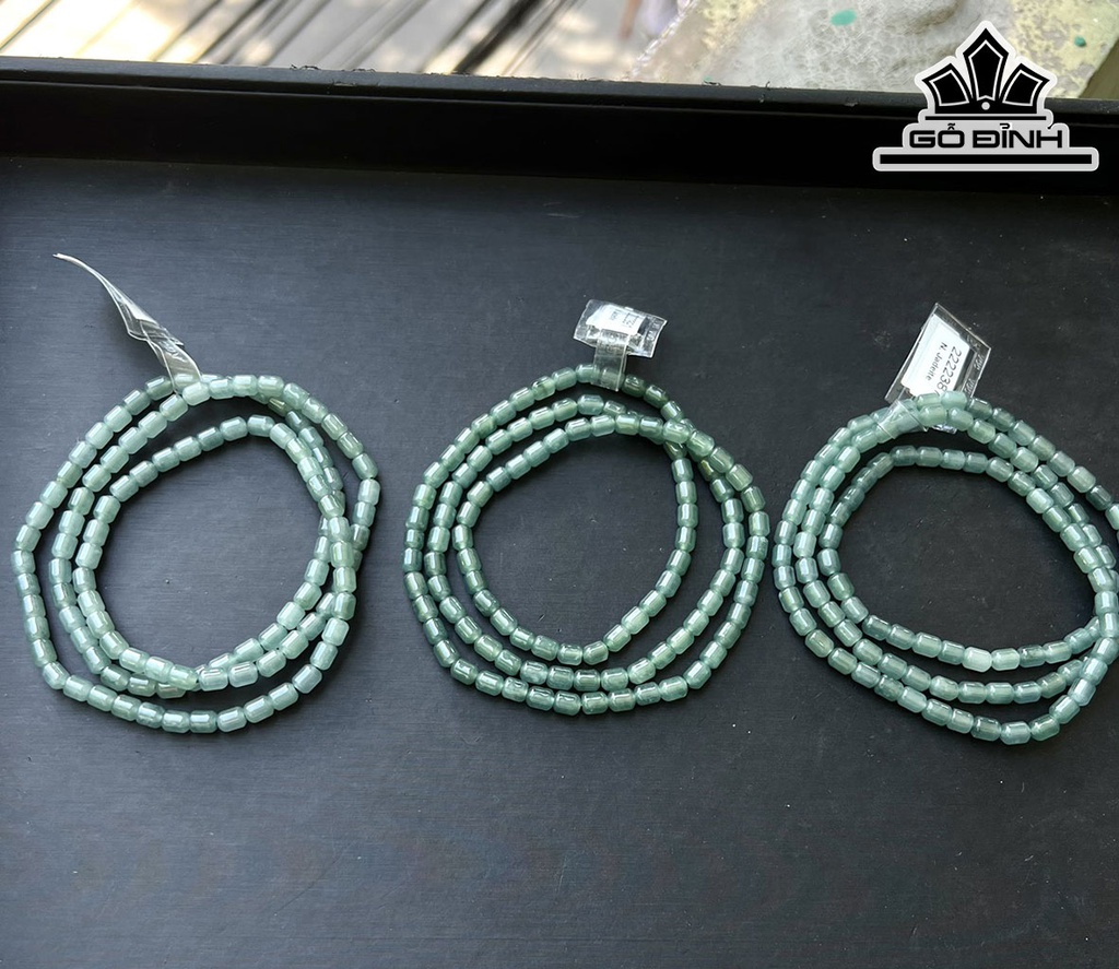 Chuỗi Đá Cẩm Thạch (Jadeite) Đường Kính Hạt 5,5 (mm)