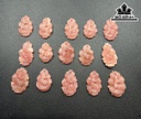 Mặt Dây Chuyền Hồ Ly Đá Đào Hoa Cao 3,5 (cm)