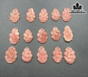 Mặt Dây Chuyền Hồ Ly Đá Đào Hoa Cao 3,5 (cm)