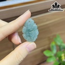 Mặt Dây Chuyền Hồ Ly Đá Ngọc Lam (Turquoise) Cao 3,3 (cm)
