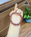 Vòng Tay Đá Thạch Anh Hồng Đường Kính Hạt 9 (mm)