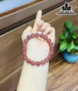 Vòng Tay Đá Thạch Anh Hồng Đường Kính Hạt 9 (mm)