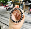 Vòng Tay Đá Thạch Anh Tóc Đen Đường Kính Hạt 9,8 (mm)