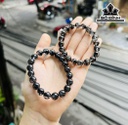 Vòng Tay Đá Thạch Anh Tóc Đen Đường Kính Hạt 9,8 (mm)