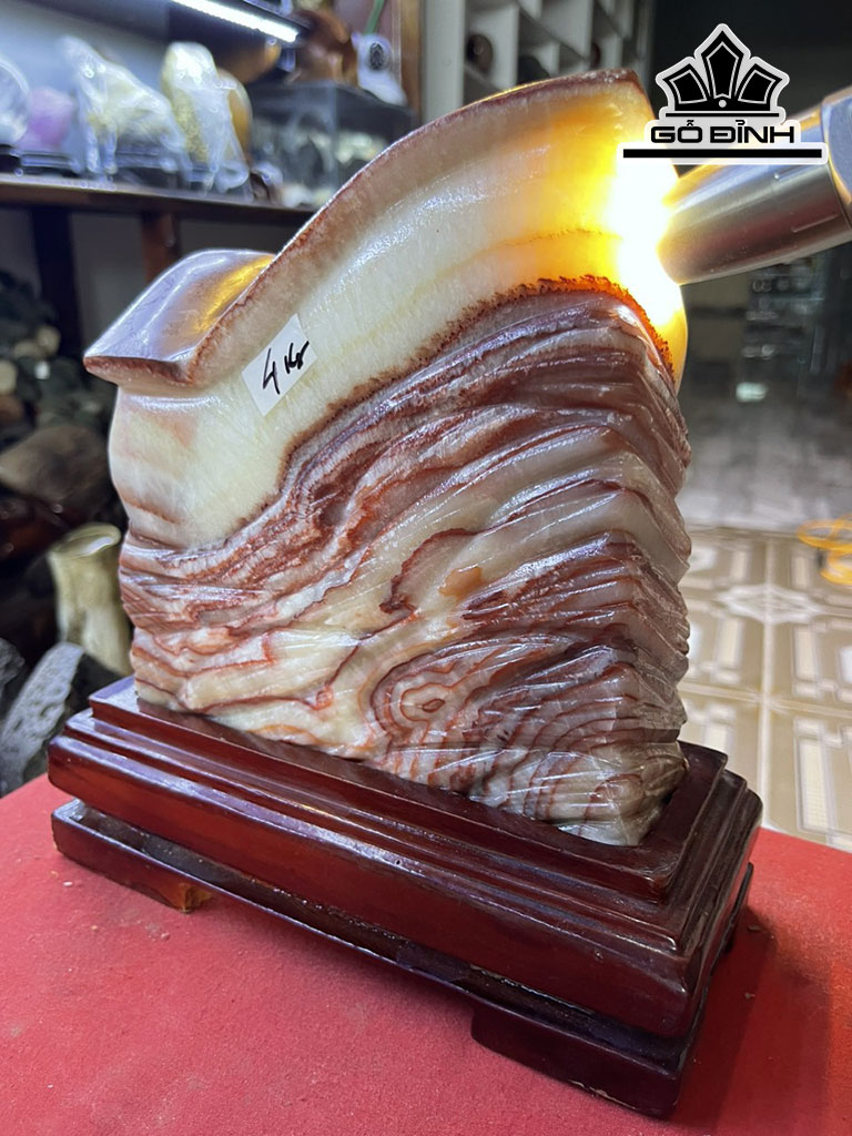 Tác Phẩm Đá Thịt Heo Đá Phú Quý Cao 23 Ngang 17 (cm) 4kg