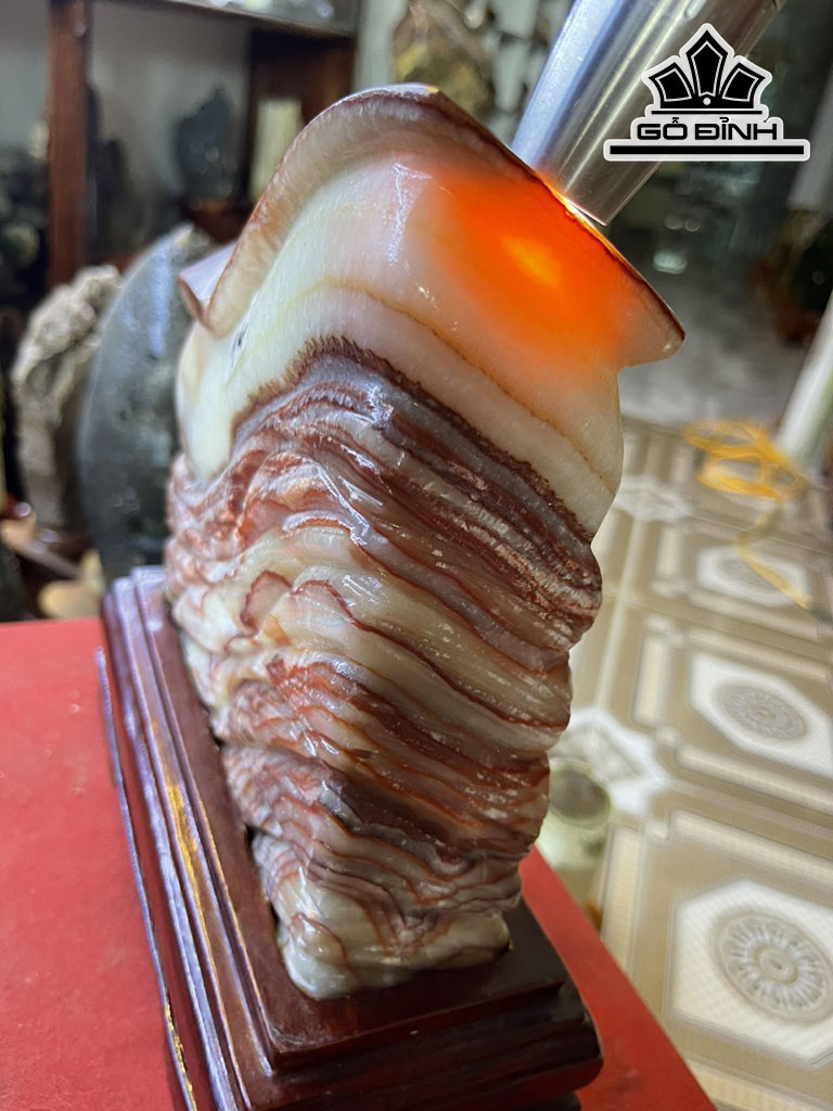 Tác Phẩm Đá Thịt Heo Đá Phú Quý Cao 23 Ngang 17 (cm) 4kg