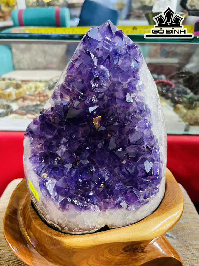 Tinh Thể Đá Thạch Anh Tím Cao 30 (cm) 6kg