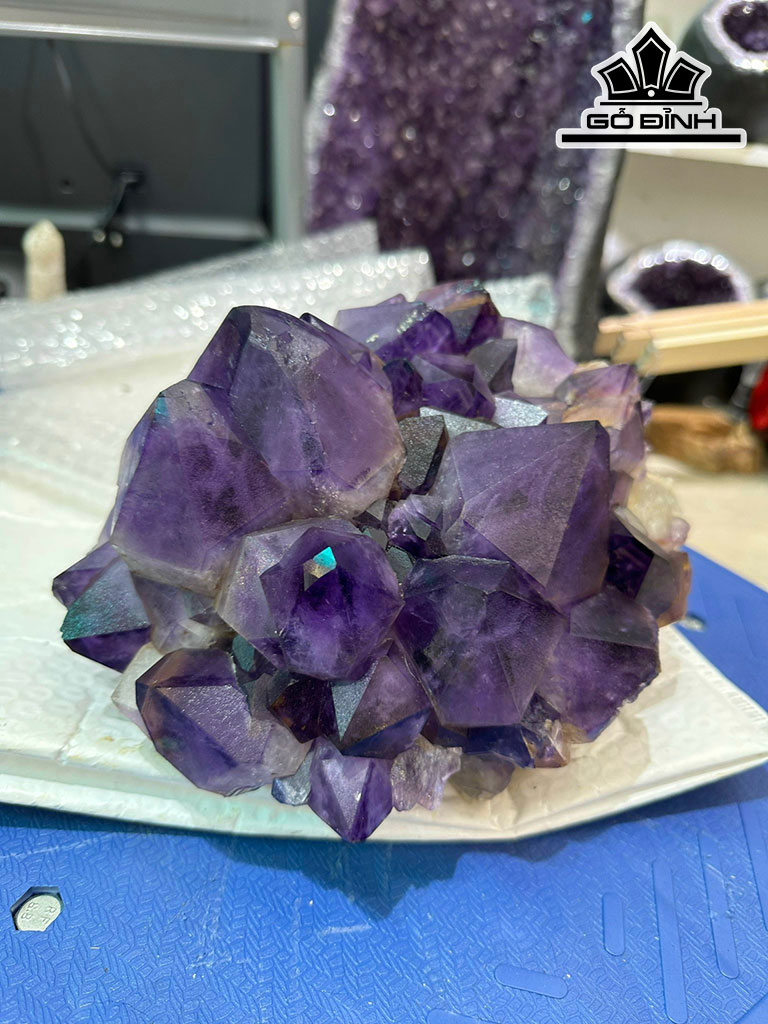 Hốc Đá Thạch Anh Tím Cao 16 Ngang 23 (cm) 6,8kg