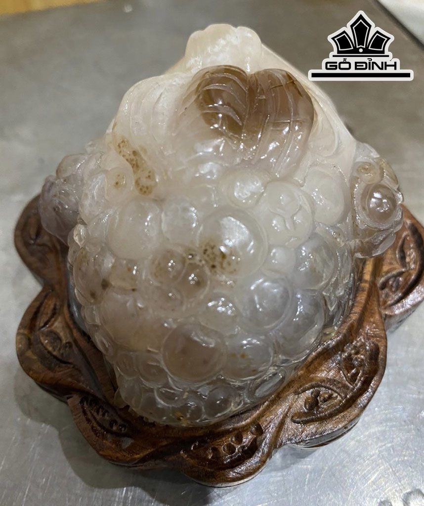 Tác Phẩm Thiềm Thừ Đá Mã Não Cao 8 Ngang 10 Sâu 9 (cm) 0,5kg