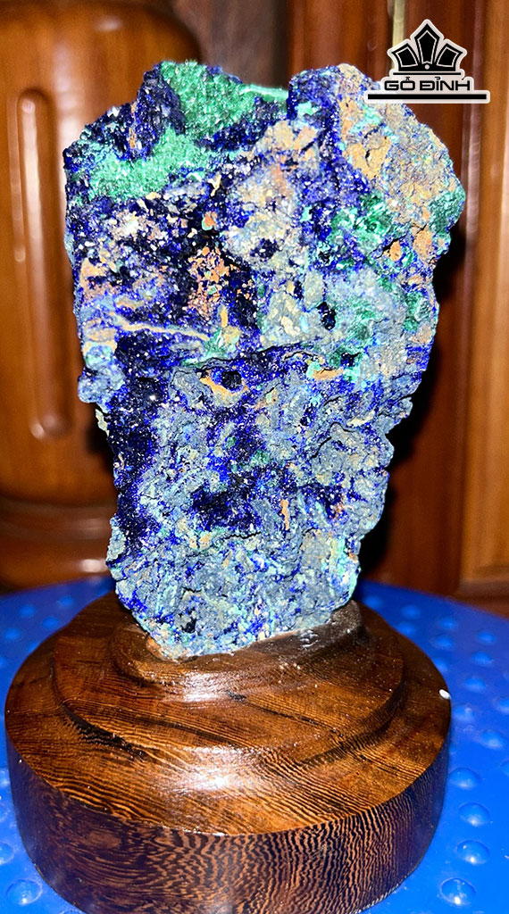 Tinh Thể Đá Azurite Cao 14 (cm) 0,8kg